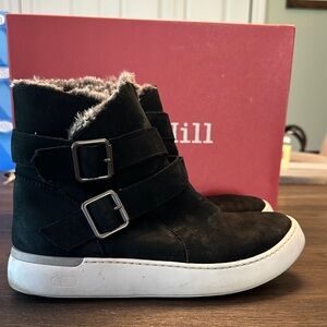 Black Ankle Boots with Buckles